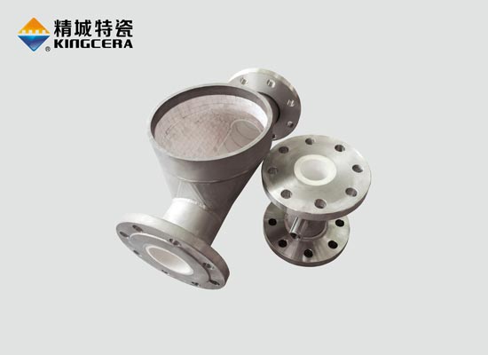 鋰電池行業(yè)耐磨陶瓷進料管-增壓管