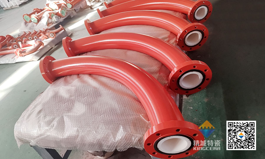 精城特瓷內襯耐磨陶瓷彎頭